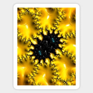 Microscopic Fractals Sticker